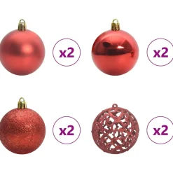 vidaXL Kunstmatige Inklapbare Kerstboom 150 LED's Groen en Wit 120 cm