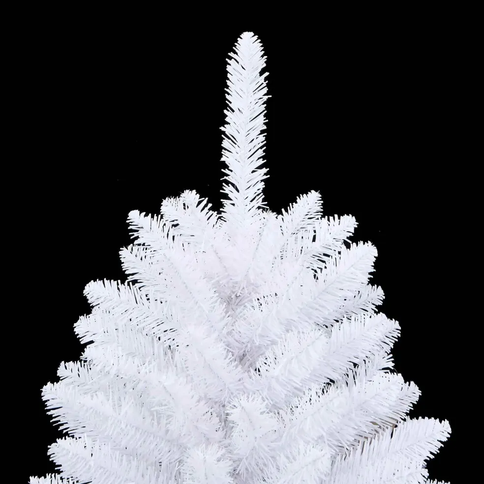 vidaXL Kunstmatige Inklapbare Kerstboom Wit 120 cm PVC en staal