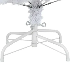 vidaXL Kunstmatige Inklapbare Kerstboom Wit 120 cm PVC en staal
