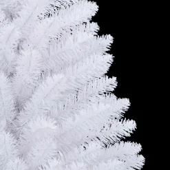 vidaXL Kunstmatige Inklapbare Kerstboom Wit 120 cm PVC en staal