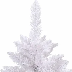 vidaXL Kunstmatige Inklapbare Kerstboom Wit 180 cm PVC en staal