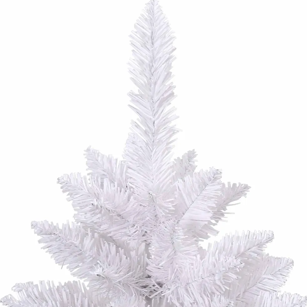 vidaXL Kunstmatige Inklapbare Kerstboom Wit 180 cm PVC en staal