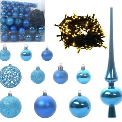vidaXL Kunstmatige Inklapbare Kerstboom Wit 180 cm PVC en staal