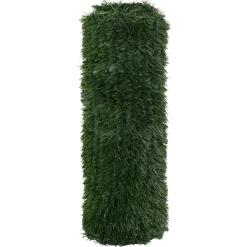 vidaXL Kunstmatige omheining Donkergroen 1 x 3 m PVC en staal