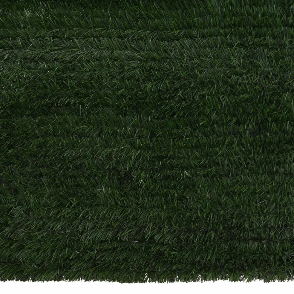 vidaXL Kunstmatige omheining Donkergroen 1 x 3 m PVC en staal
