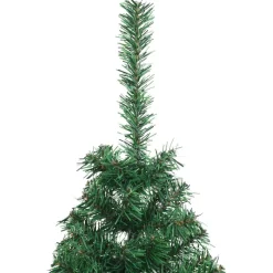 vidaXL Kunstmatig Voorverlicht Kerstboom met 150 LED Groen 120 cm PVC