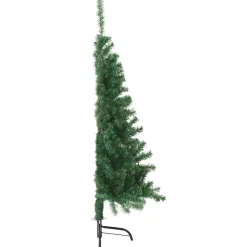vidaXL Kunstmatig Voorverlicht Kerstboom met 150 LED Groen 120 cm PVC