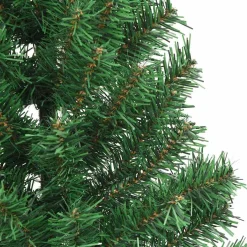 vidaXL Kunstmatig Voorverlicht Kerstboom met 300 LED Groen 180 cm PVC