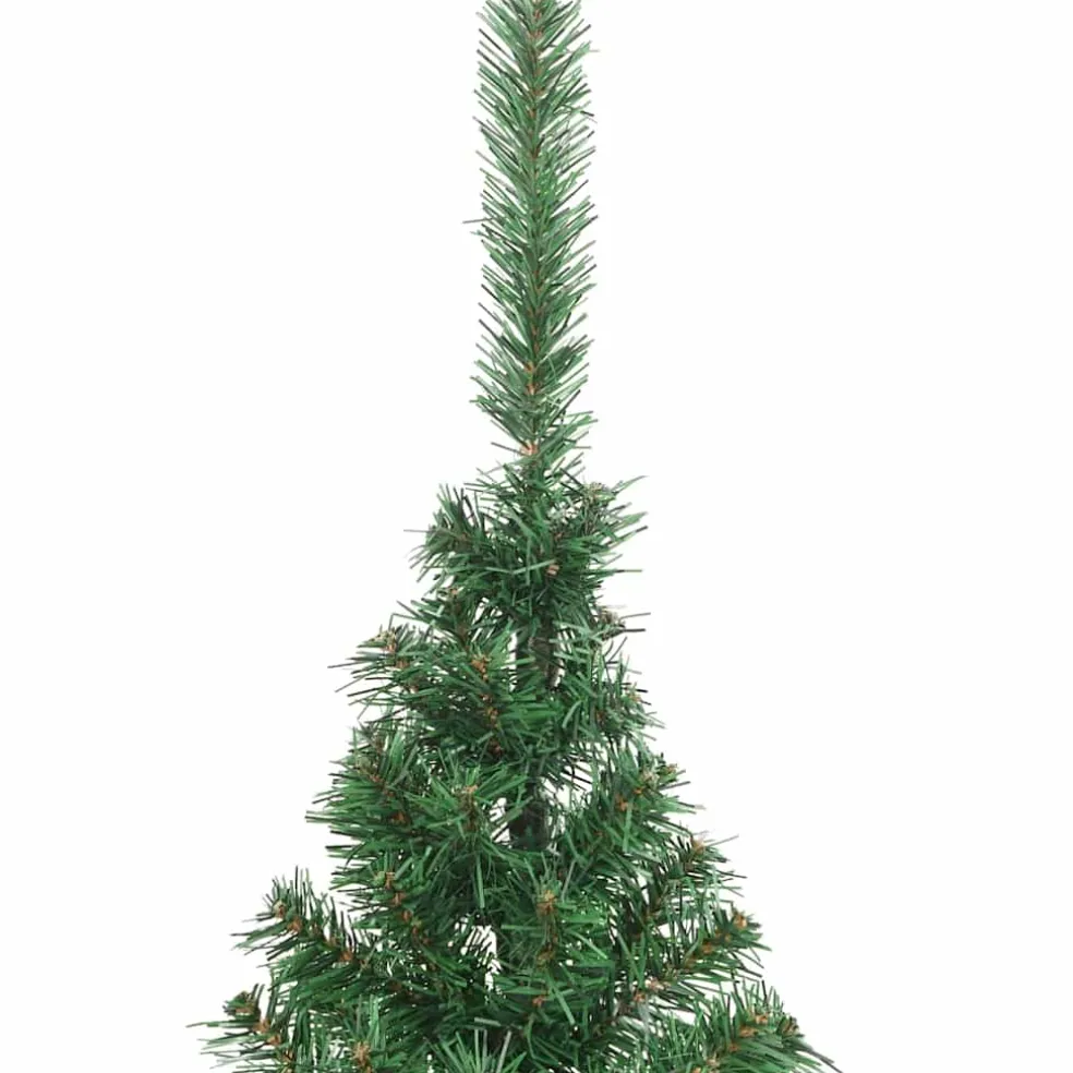 vidaXL Kunstmatig Voorverlicht Kerstboom met 300 LED Groen 180 cm PVC