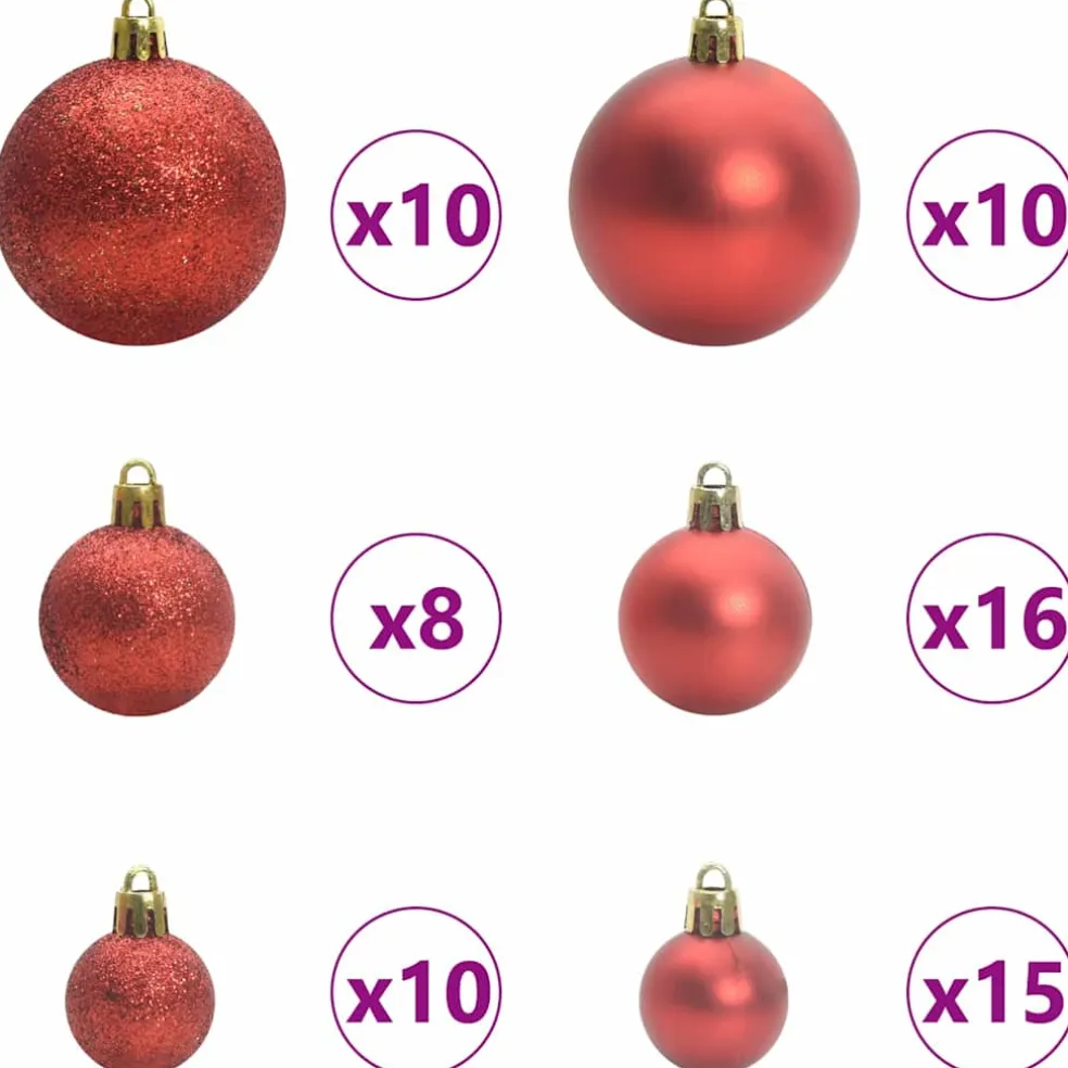 vidaXL Kunstmatig Voorverlicht Kerstboom met 300 LED Groen 180 cm PVC