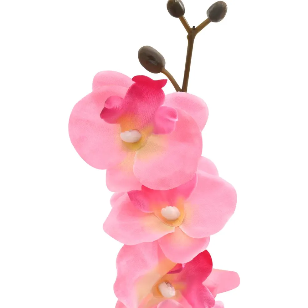 vidaXL Kunstorchidee Plant Roze 36 x 10 x 30 cm Stof, PE en PEVA