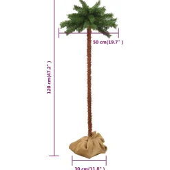vidaXL Kunstpalmboom met LED's 120 cm
