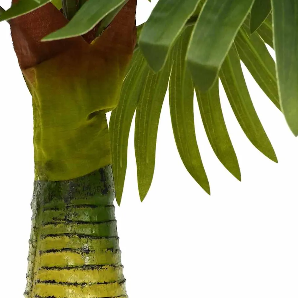 vidaXL Kunstpalmplant 9 bladeren 65 cm groen