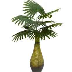 vidaXL Kunstpalmplant 9 bladeren 65 cm groen
