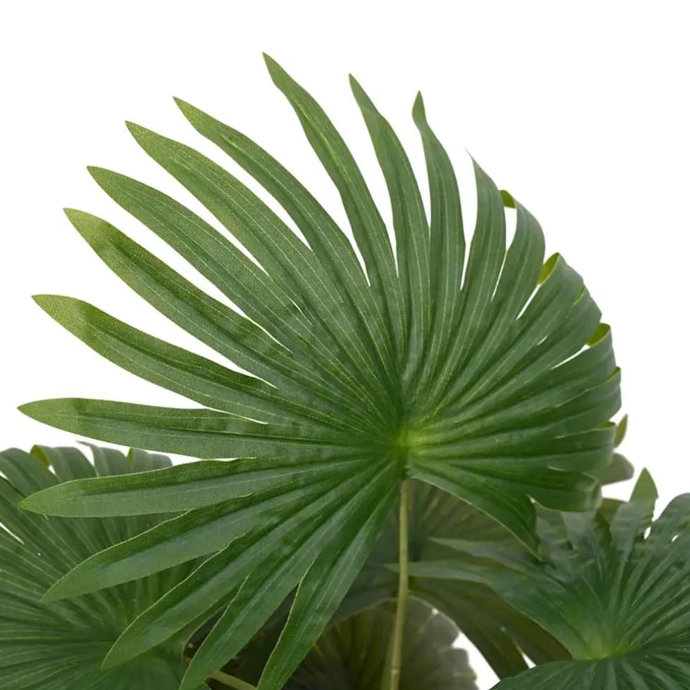 vidaXL Kunstpalmplant 9 bladeren 65 cm groen