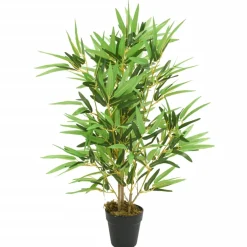 vidaXL Kunstplant bamboe 368 bladeren 80 cm groen