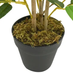 vidaXL Kunstplant bamboe 368 bladeren 80 cm groen