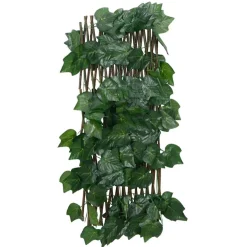 vidaXL Kunstplant druivenblad op latwerk uittrekbaar 180x60 cm groen