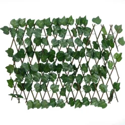 vidaXL Kunstplant druivenblad op latwerk uittrekbaar 180x60 cm groen