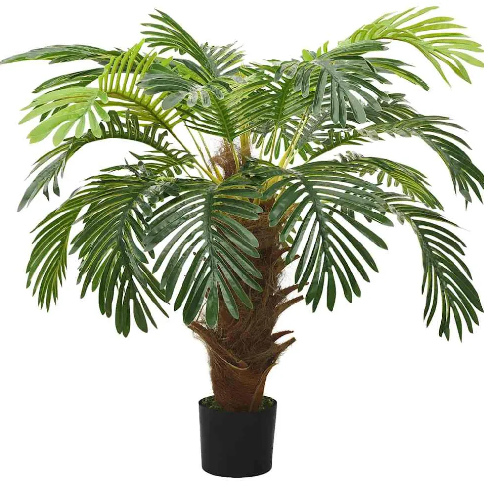 vidaXL Kunstplant met pot cycaspalm 90 cm groen
