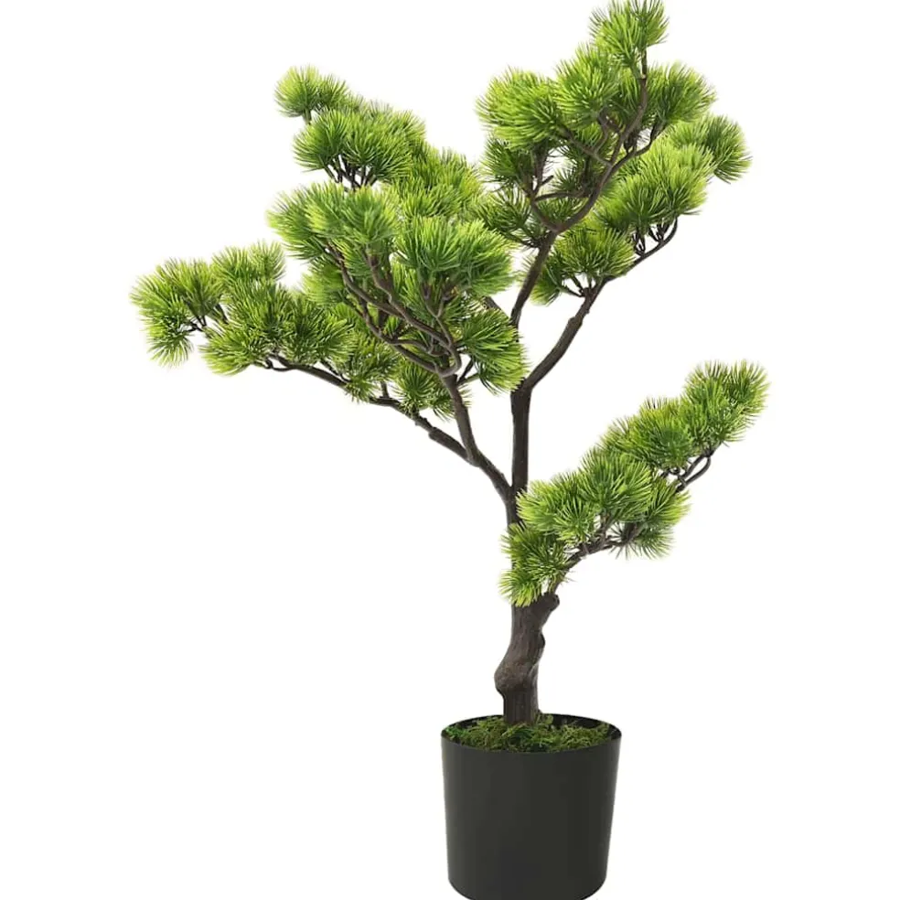 vidaXL Kunstplant met pot pinus bonsai 60 cm groen