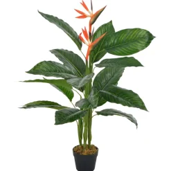 vidaXL Kunstplant met pot strelitzia 100 cm rood