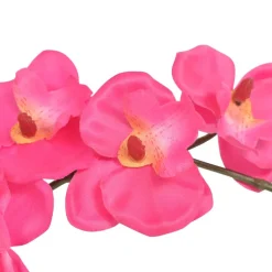 vidaXL Kunstplant orchidee met pot 30 cm rood