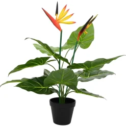 vidaXL Kunst Strelitzia Plant Groen 70 x 18 x 155 cm Stof en PE