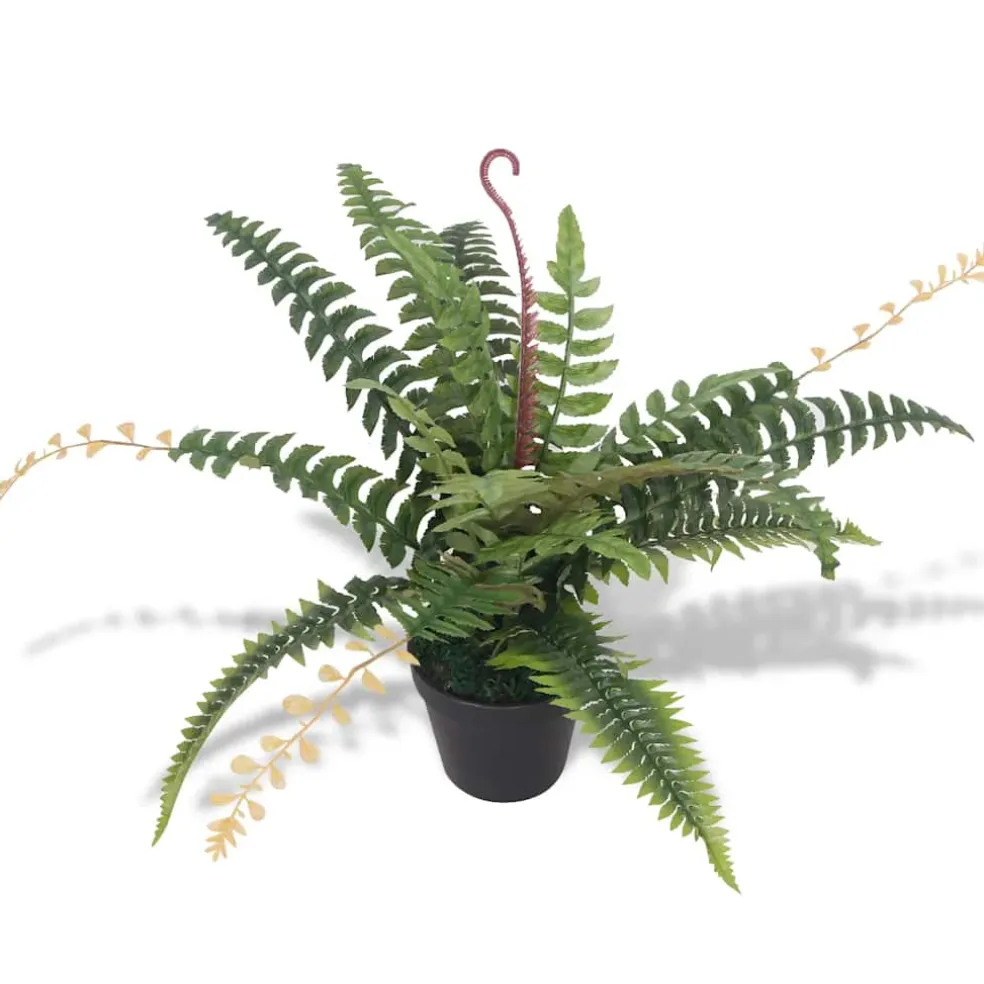 vidaXL Kunst varen plant met pot 50 cm groen