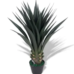 vidaXL Kunst yucca plant met pot 85 cm groen