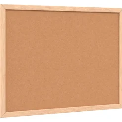 vidaXL Kurkbord met massief grenenhouten frame 40x30 cm