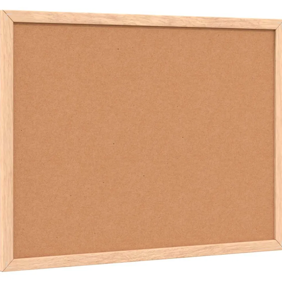vidaXL Kurkbord met massief grenenhouten frame 40x30 cm