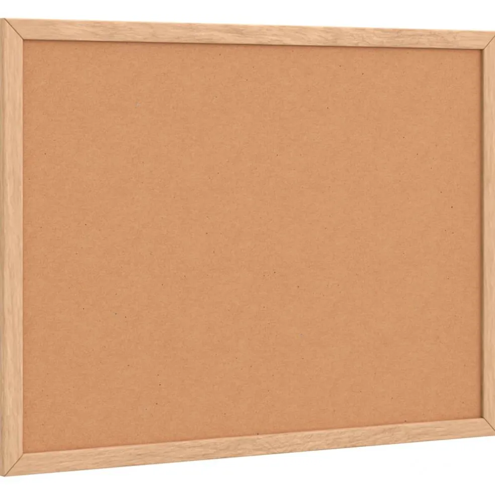 vidaXL Kurkbord met massief grenenhouten frame 40x30 cm