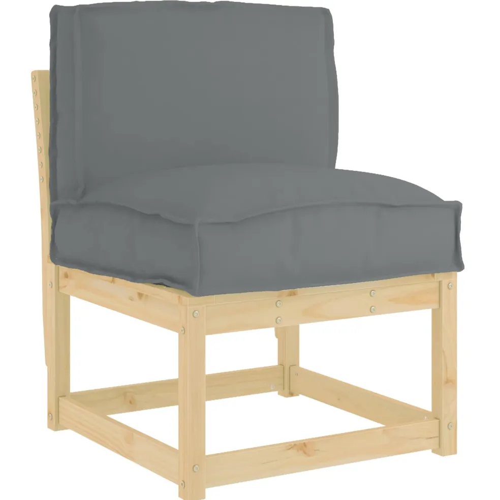 vidaXL Kussen Antraciet 50 x 40 x 12 cm Oxford Stof