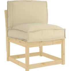 vidaXL Kussen Beige 50 x 40 x 12 cm Oxford Stof
