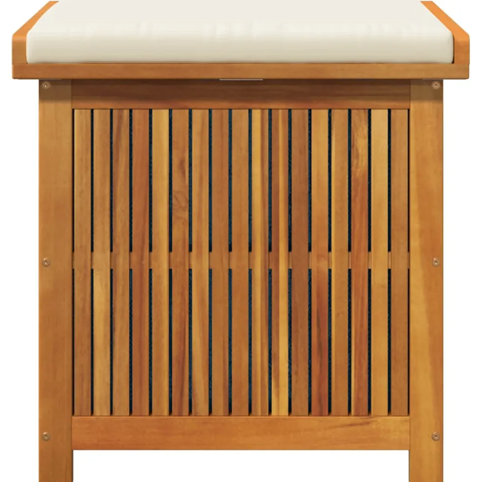 vidaXL Kussenbox voor buiten 60x50x61 cm massief acaciahout