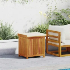 vidaXL Kussenbox voor buiten 60x50x61 cm massief acaciahout