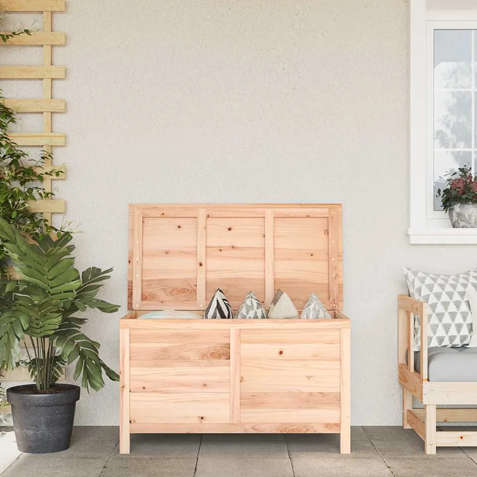vidaXL Kussenbox 99x50x56,5 cm massief vurenhout