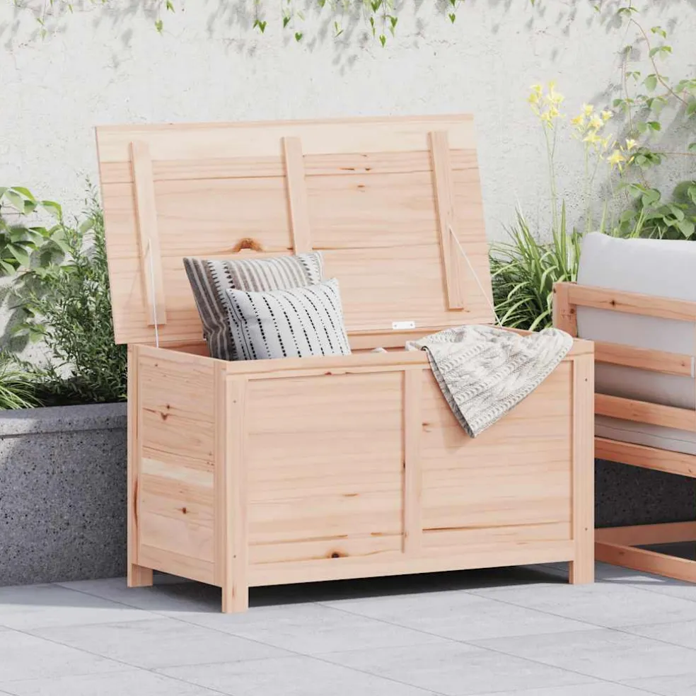 vidaXL Kussenbox 100x50x56 cm massief vurenhout
