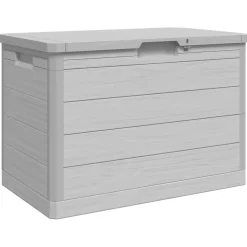 vidaXL Kussenbox 77,5x44,5x53 cm polypropeen grijs