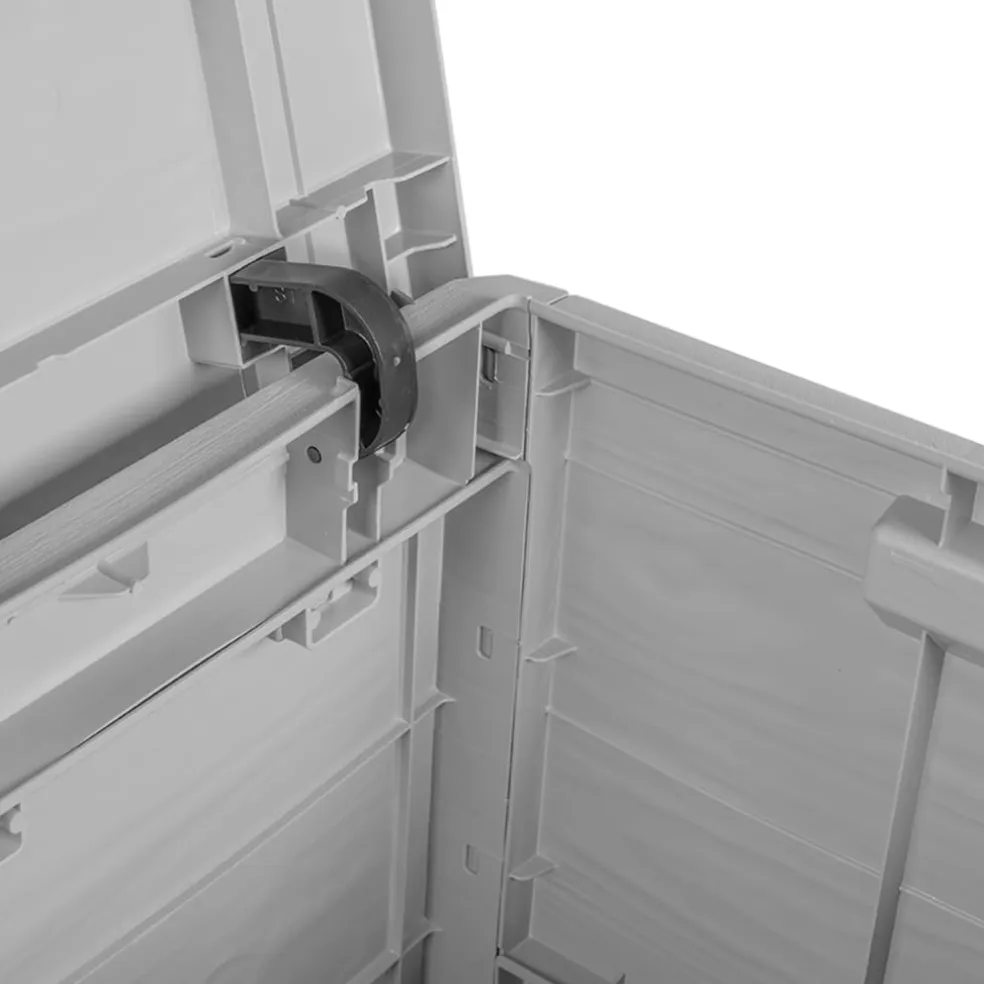 vidaXL Kussenbox 77,5x44,5x53 cm polypropeen grijs