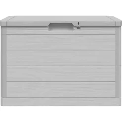 vidaXL Kussenbox 77,5x44,5x53 cm polypropeen grijs
