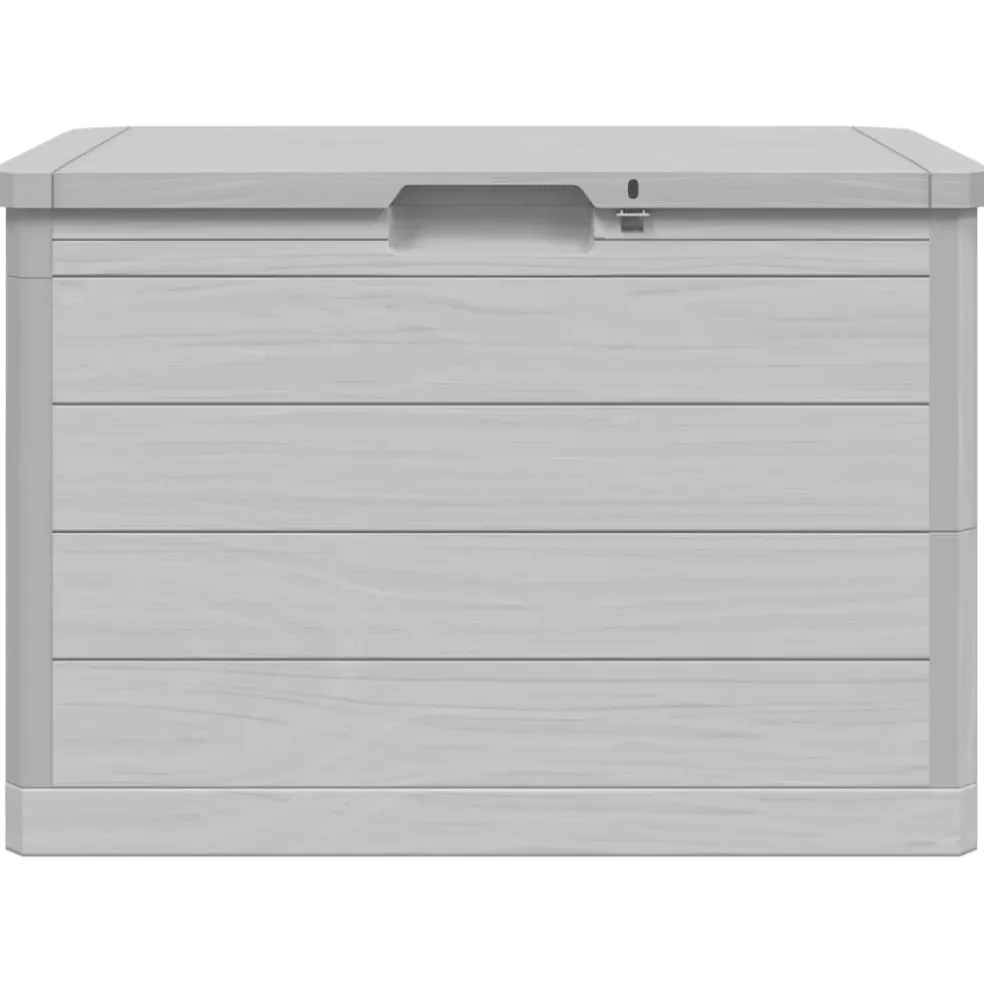 vidaXL Kussenbox 77,5x44,5x53 cm polypropeen grijs