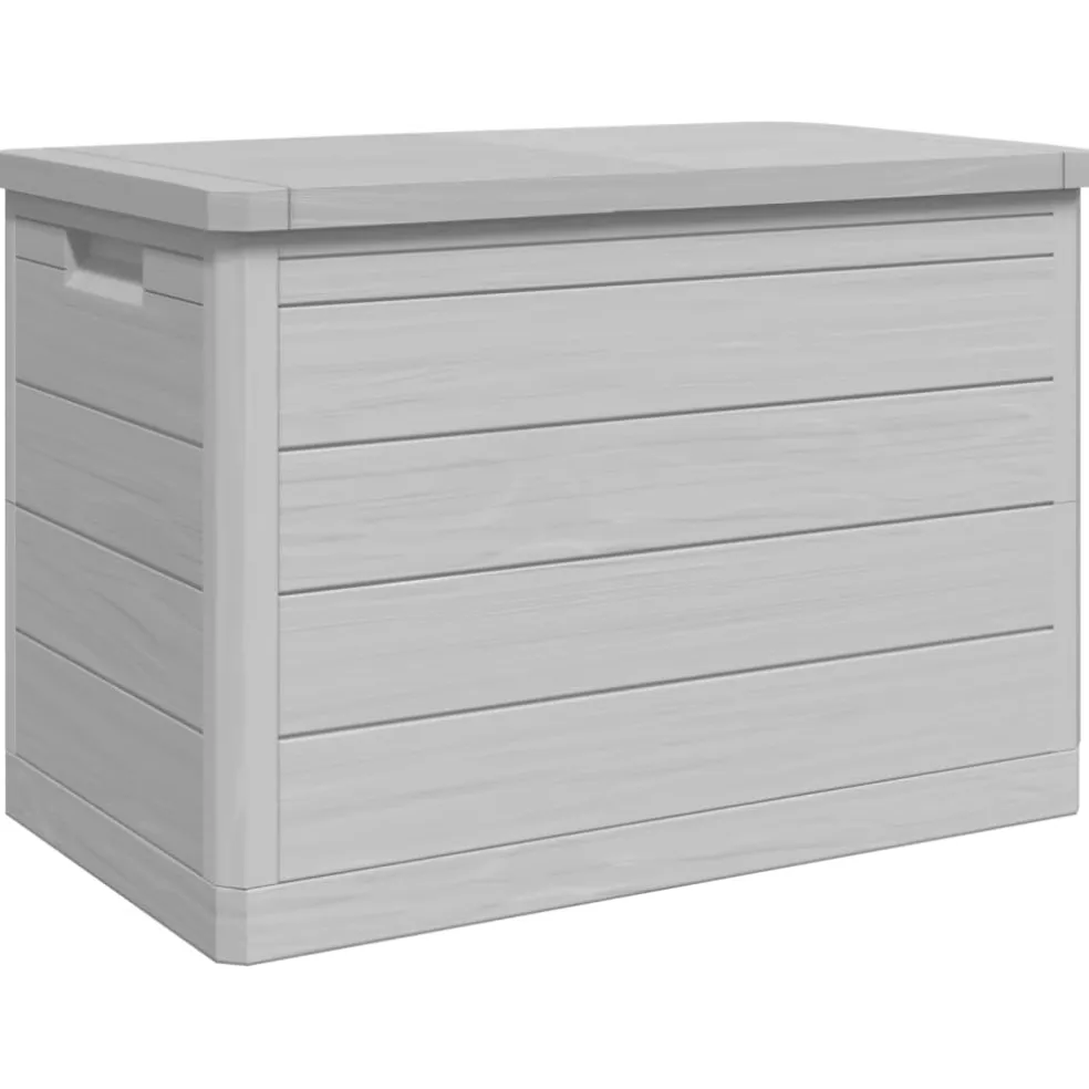 vidaXL Kussenbox 77,5x44,5x53 cm polypropeen grijs