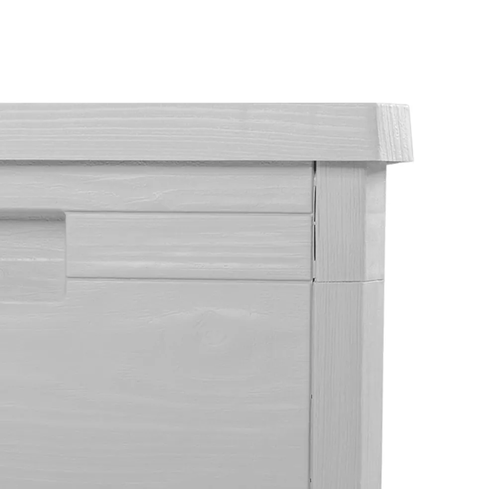 vidaXL Kussenbox 77,5x44,5x53 cm polypropeen grijs