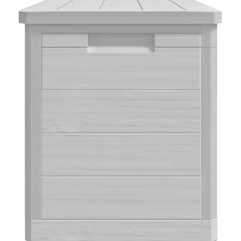 vidaXL Kussenbox 77,5x44,5x53 cm polypropeen grijs