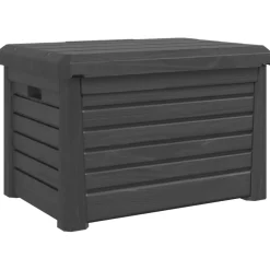 vidaXL Kussenbox 73x50,5x46,5 cm polypropeen antracietkleurig