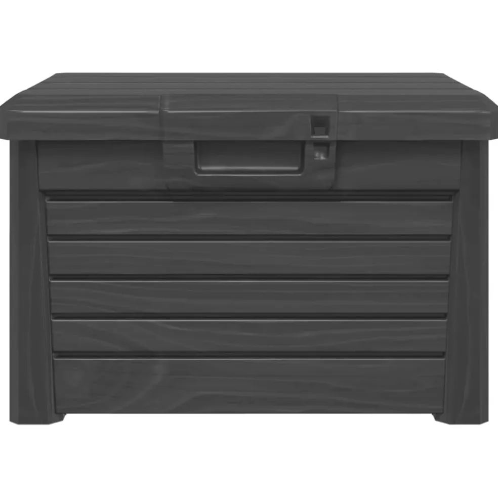 vidaXL Kussenbox 73x50,5x46,5 cm polypropeen antracietkleurig