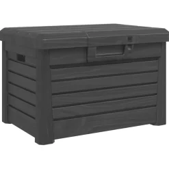 vidaXL Kussenbox 73x50,5x46,5 cm polypropeen antracietkleurig