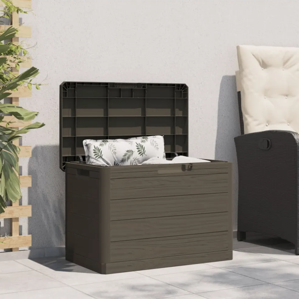 vidaXL Kussenbox 77,5x44,5x53 cm polypropeen bruin